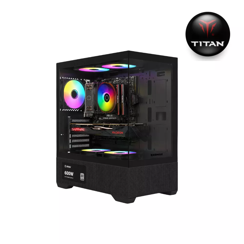  TITAN | Ryzen 5 5600 - RX7600 8Go - 16Go - 512Go